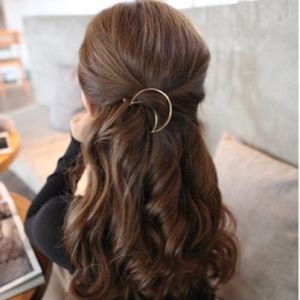 NEW Gold Crescent Moon Hair Clip